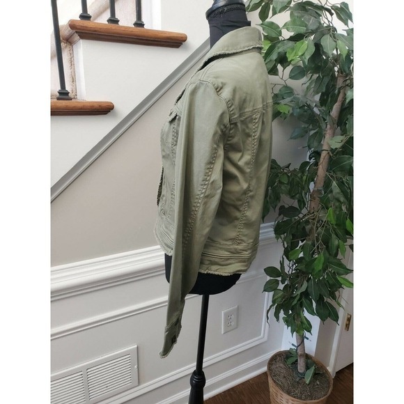 Jones Wear Jeans Women's Green Cotton Long Sleeve Button Casual Jacket - Picture 7 of 13